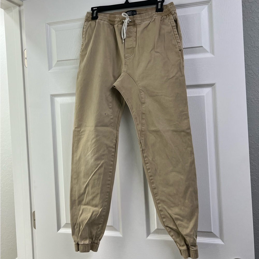 Mens Caliville Size Small Khaki Joggers